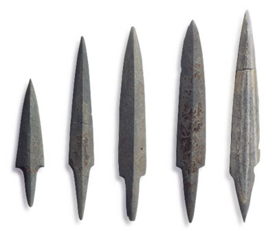 stone arrowheads