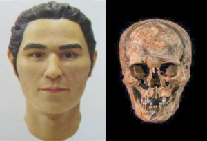 Facial reconstruction of skeleton No. 28 (supervised by the National Museum of Nature and Science)