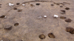 Pit structure where the male clay figurine was found