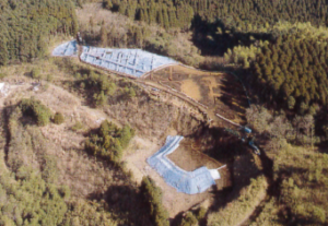 Panoramic view of the site