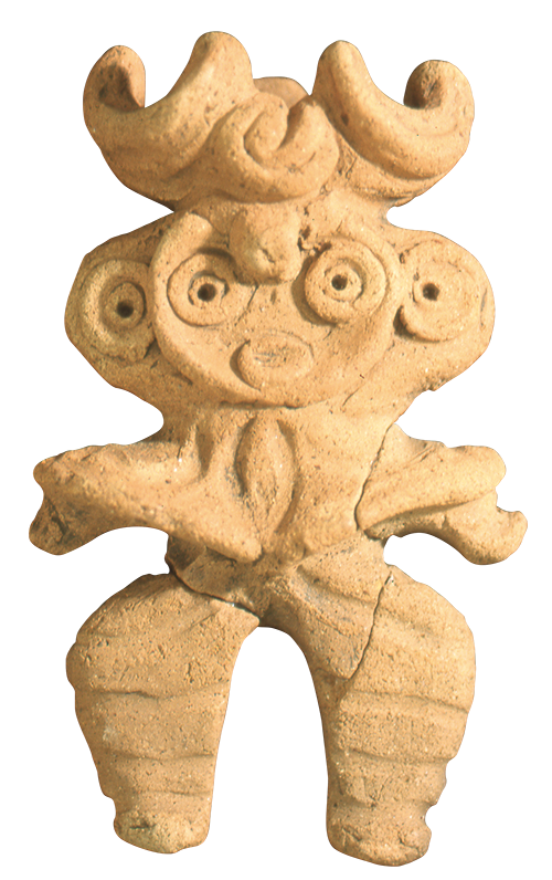 Mimizuku (“horned-owl”) clay figurine