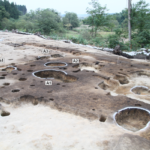 Panoramic view of the groups of pit burials (from the northwest)